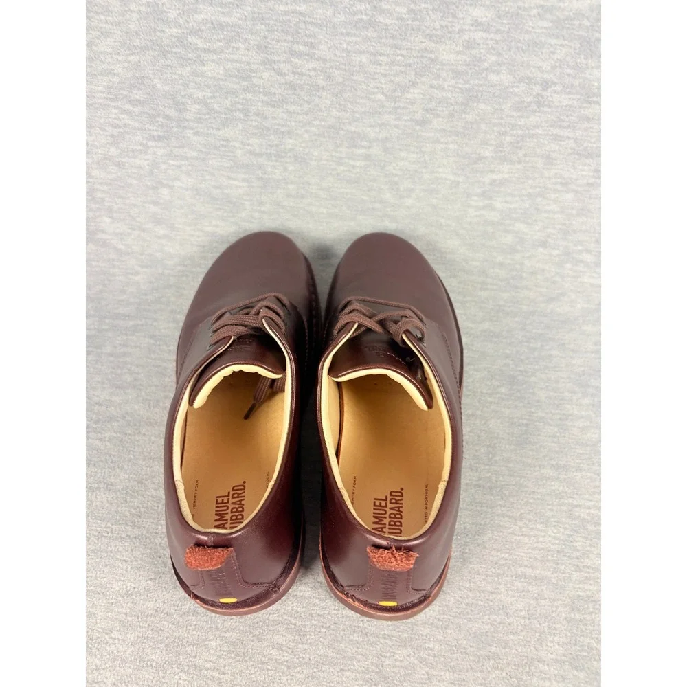 Samuel‎ Hubbard Free Oxford Mens 10 M Cordovan Leather Plain Toe Shoes
